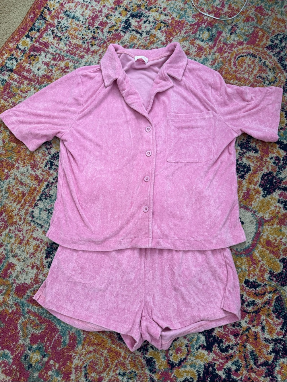 Pink Lily Short Sleeve Pajama Set